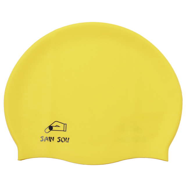 聖手牌 黃色矽膠泳帽 A35001-04