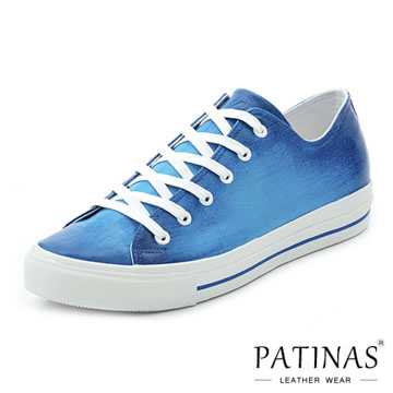 【PATINAS】小牛皮休閒鞋 – 藍洞