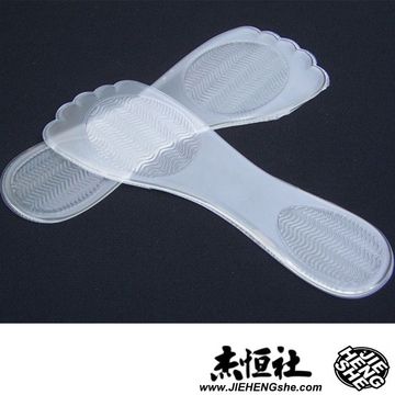 JHS傑恆社鞋墊款214舒適女七分墊高跟鞋鞋墊矽膠鞋墊防滑鞋墊絨面布面光面足弓一對