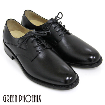 【GREEN PHOENIX 】男仕經典品格綁帶全真皮皮鞋T63-11133