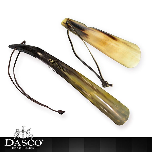 英國伯爵DASCO 手工牛角鞋把 15吋+7吋 牛角自然紋路