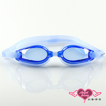 天使霓裳 抗UV防霧休閒度數泳鏡(藍)