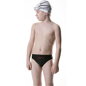 【SAIN SOU】競賽/泳隊/訓練兒童三角泳褲加贈泳帽S338