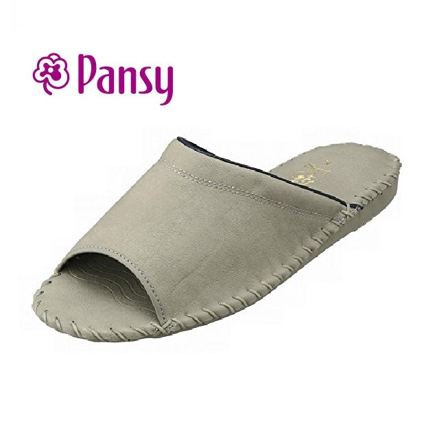 【PANSY】日本皇家品牌室內女士拖鞋-灰色-9505