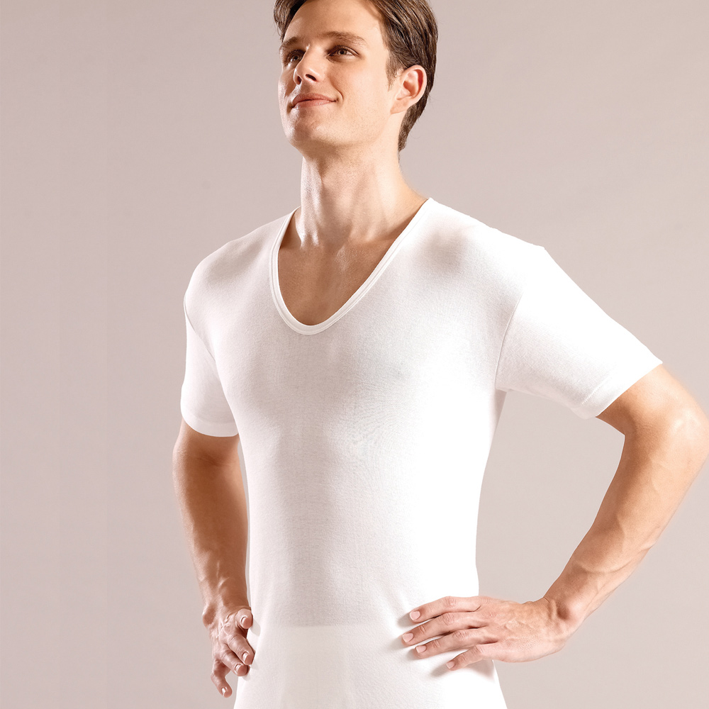 PLAY BOY 2件組台灣製100%純棉時尚型男短袖V領衫