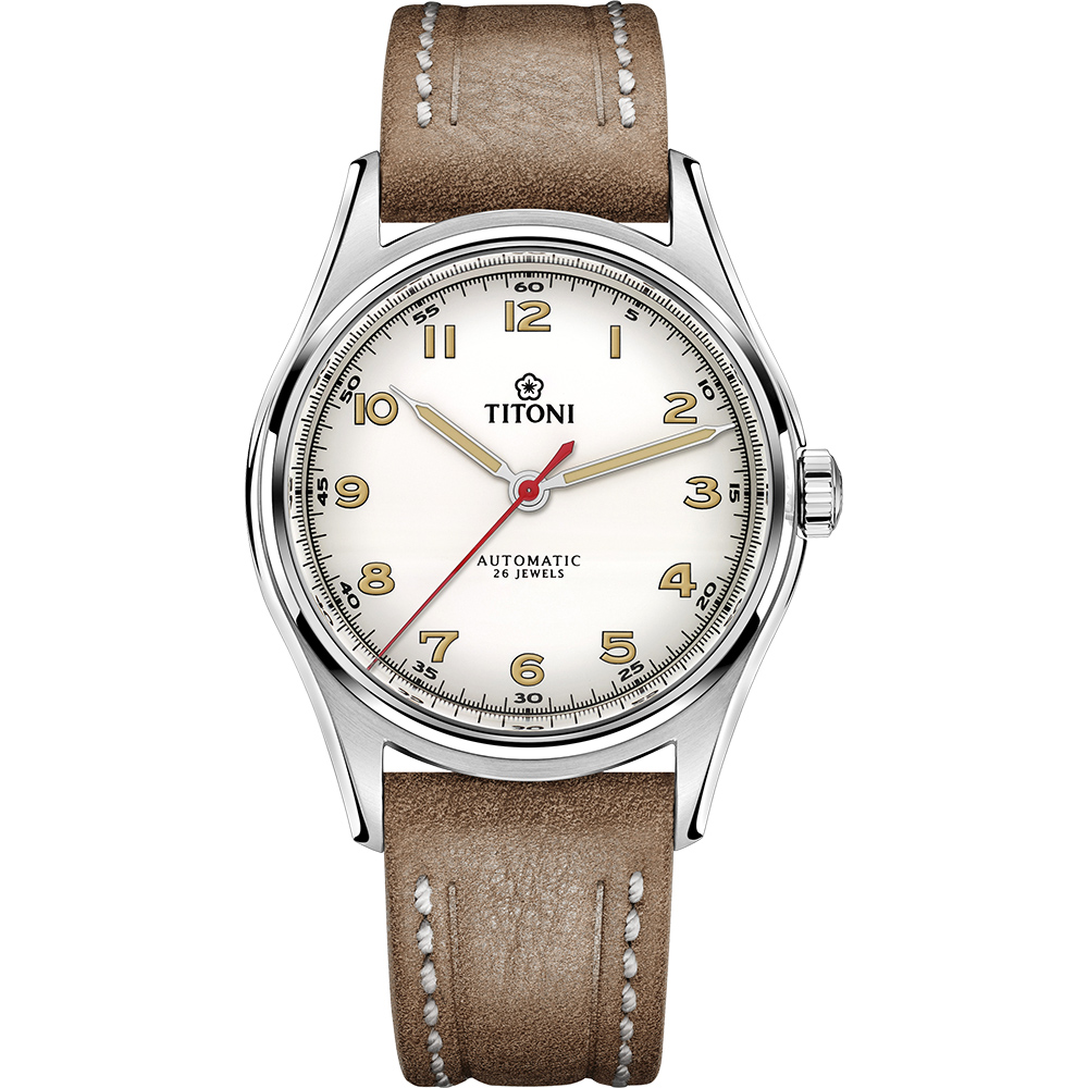 TITONI 梅花錶 傳承系列百周年紀念腕錶-39mm 83019 S-ST-639