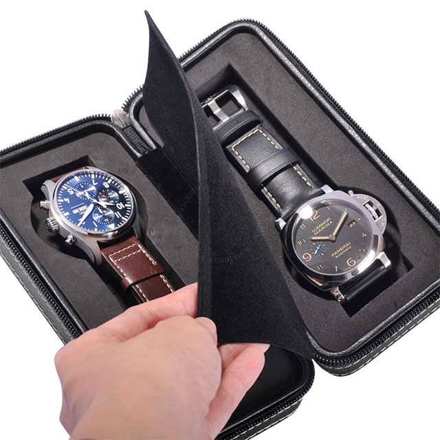 腕錶旅行用高級真皮收納盒