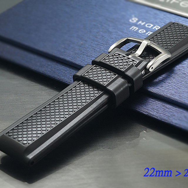 防水舒適-特殊高科技氟橡膠高質感錶帶 ( 22mm )