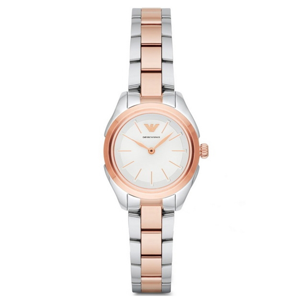 【Emporio Armani】亞曼尼 AR11029 義式品味 都會俐落美學時尚腕錶 玫瑰金 32mm