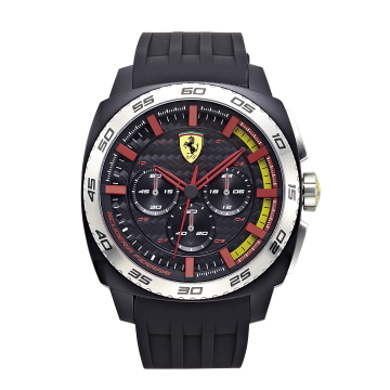 FERRARI Aerodinamico 狂速賽車大鏡面計時三眼時尚腕錶/46mm/0830202
