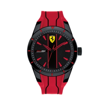 Ferrari 法拉利/狂飆競速時尚腕錶/紅x黑/44mm/0830539