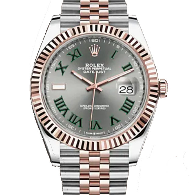 ROLEX 勞力士 126331 新款 Datejust 綠羅馬辦玫瑰金-41mm