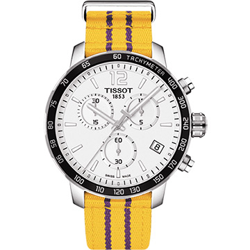 TISSOT天梭 X NBA ：洛杉磯湖人隊特別版腕錶-42mm T0954171703705