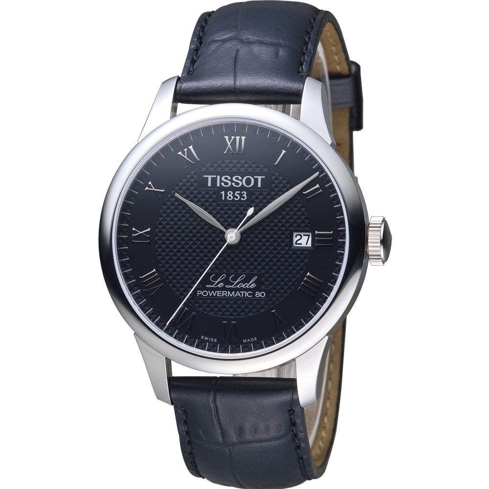 TISSOT Le Locle 力洛克80小時機械腕錶 T0064071605300