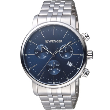 瑞士 WENGER Urban 都會系列 經典極簡美學計時腕錶 01.1743.105