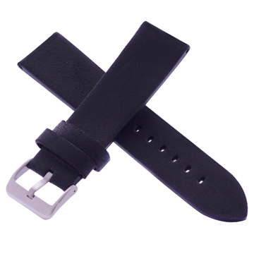 高階進口錶帶代用名廠同級黑暗騎士黑色牛皮錶帶-24*22mm