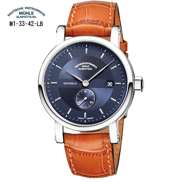 德國高級腕錶品牌：格拉蘇蒂-莫勒 經典系列-日耳曼時計 M1-33-42-LB 機械男錶