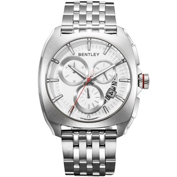 【BENTLEY】賓利 Solstice系列 黑暗紳士計時手錶 (銀 BL1681-70000)