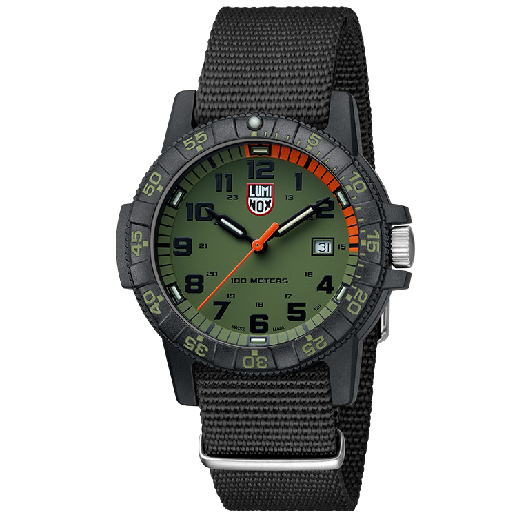 LUMINOX 雷明時SEA TURTLE 0320海龜系列腕錶-軍綠/44mm