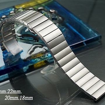 全新 不鏽鋼一體式實心摺疊扣-快拆式金屬錶帶 ( 24mm.22mm.20mm.18mm )