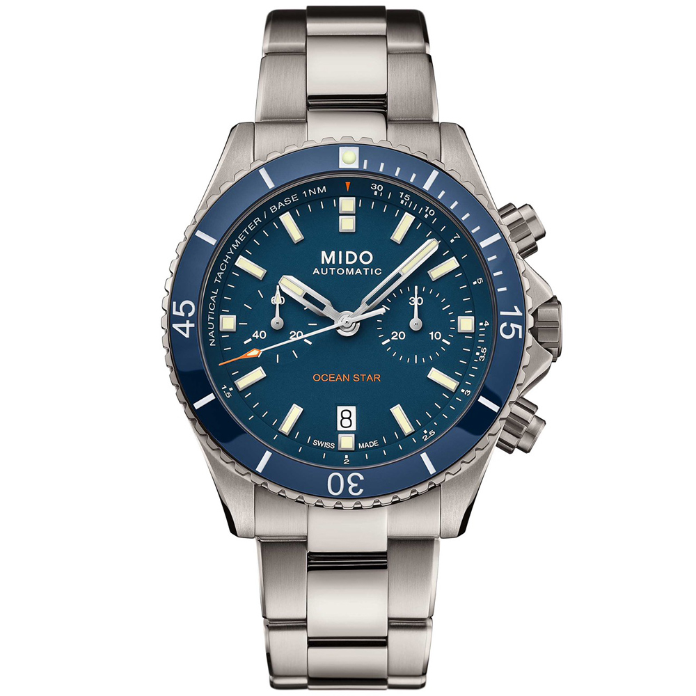 MIDO 美度 Ocean Star 海洋之星陶瓷計時機械錶-44mm M0266274404100