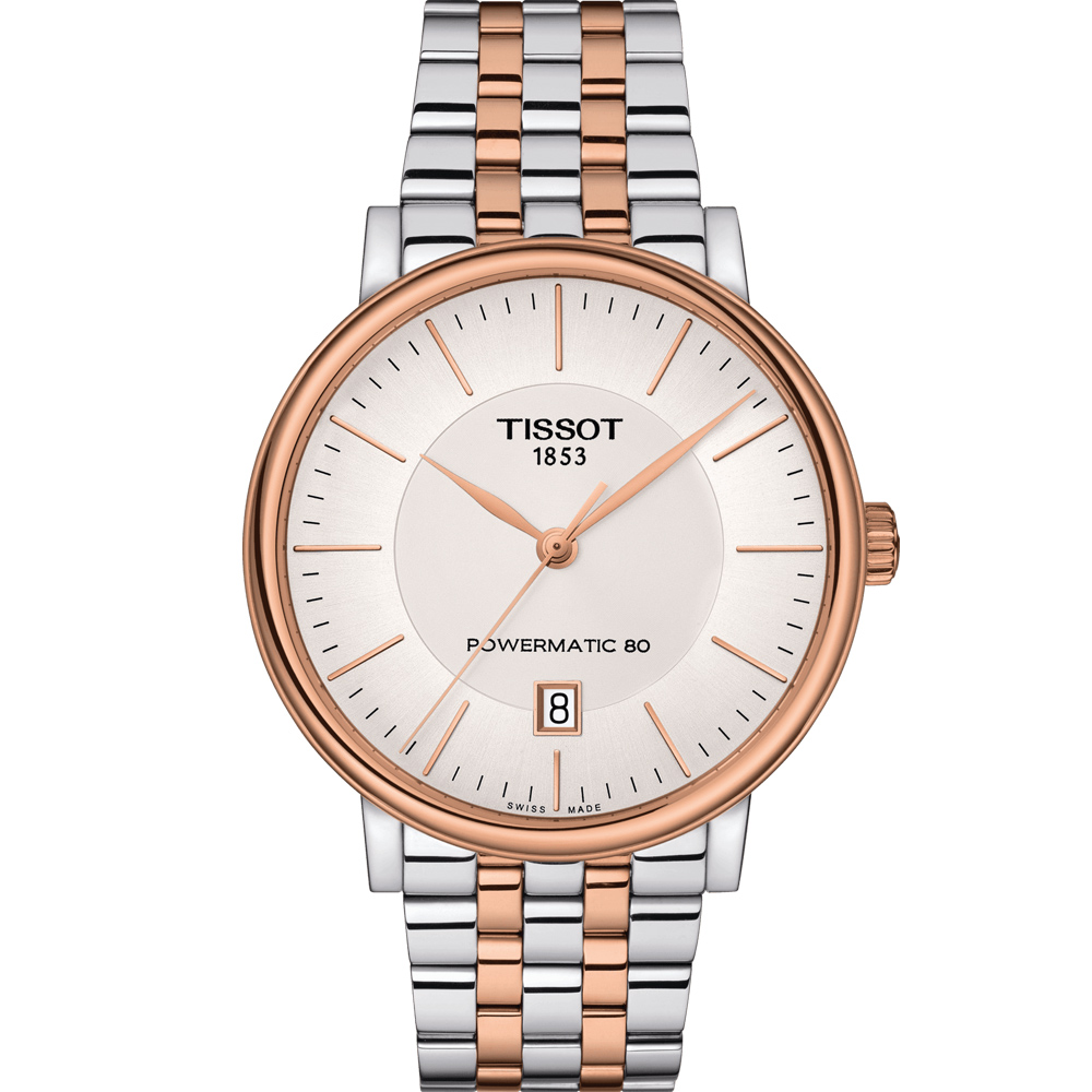 TISSOT 天梭 CARSON 都會品味紳士機械錶(T1224072203101)40mm