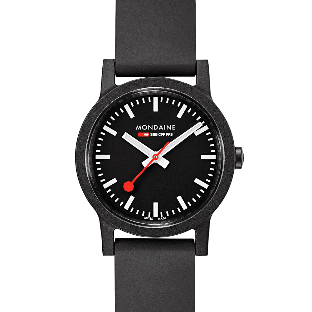 MONDAINE 瑞士國鐵essence系列腕錶-32mm/黑