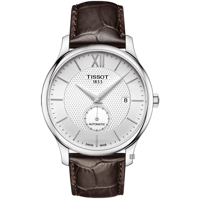 TISSOT 天梭 Tradition 小秒針機械錶-40mm T0634281603800