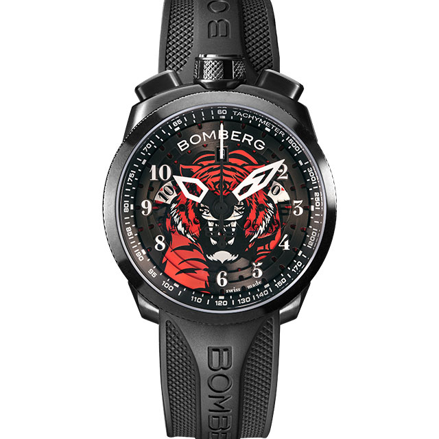 BOMBERG【炸彈錶】BOLT-68 系列 黑老虎計時碼錶
