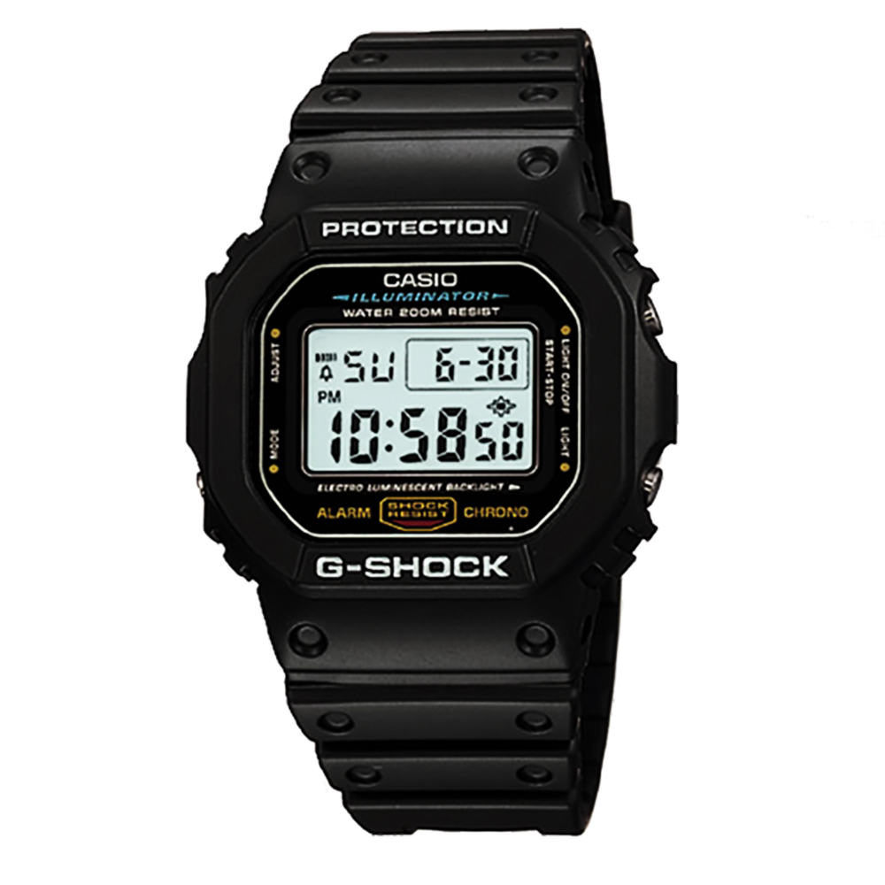 CASIO G-SHOCK 經典DW-5600系列電子腕錶 DW-5600E-1VDF