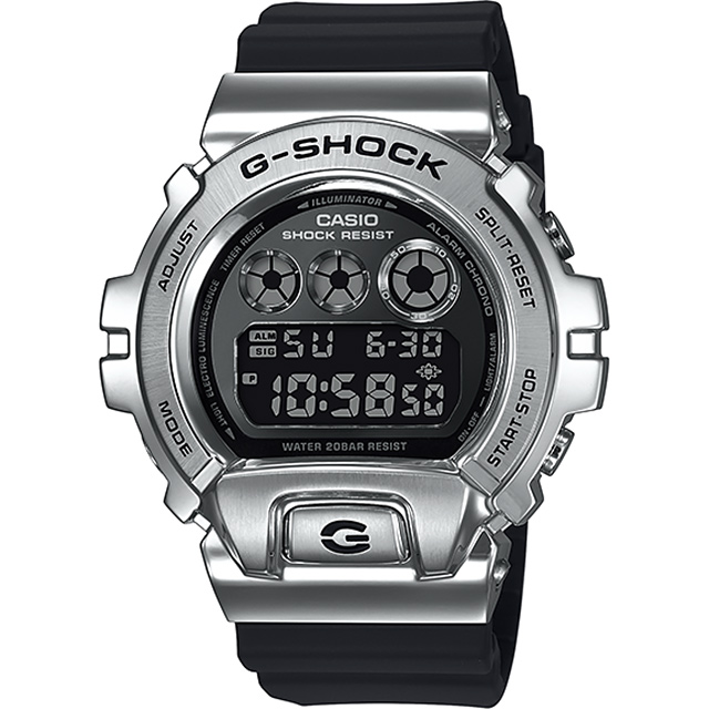 CASIO 卡西歐 G-SHOCK DW-6900 25周年金屬手錶 GM-6900-1