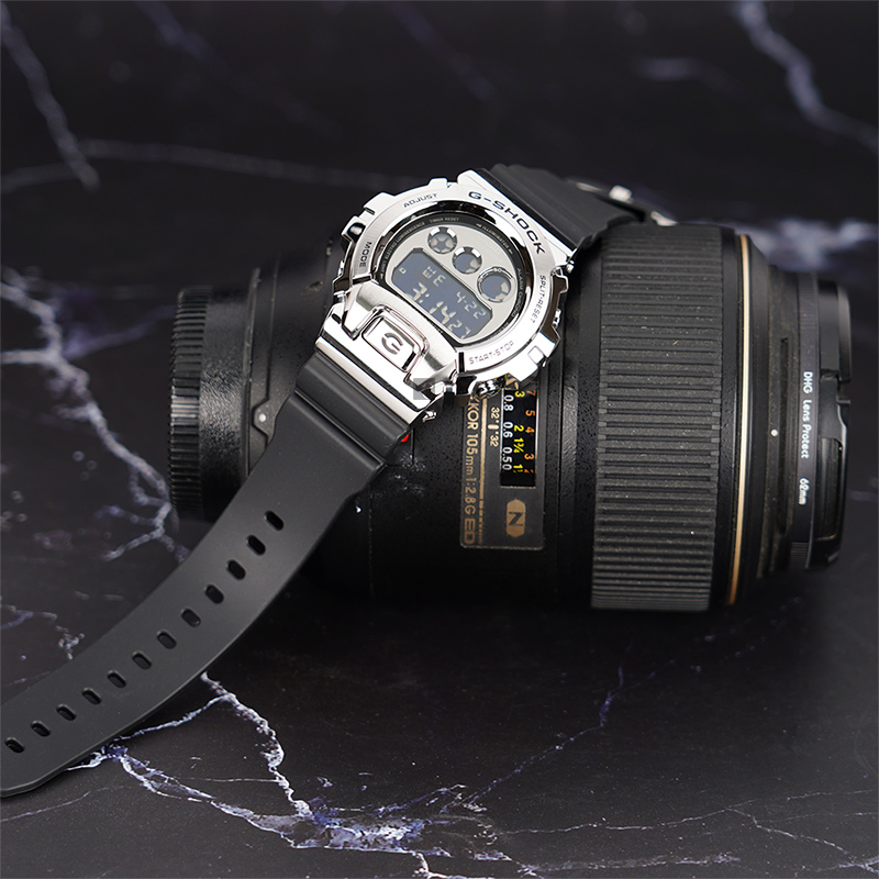 CASIO 卡西歐 G-SHOCK DW-6900 25周年金屬手錶 GM-6900-1