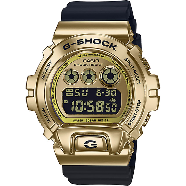 CASIO 卡西歐 G-SHOCK DW-6900 25周年金屬手錶 GM-6900G-9