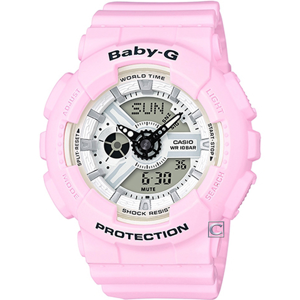 CASIO Baby-G 繽紛時尚運動錶 BA-110BE-4