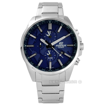 EDIFICE CASIO / ETD-300D-2A / 卡西歐世界仕紳新風範三環不鏽鋼手錶 藍色 44mm