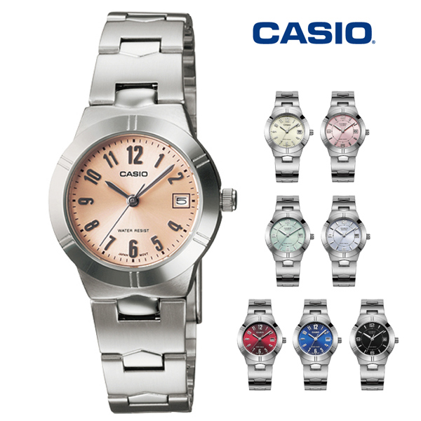 CASIO 卡西歐 LTP-1241D 氣質小錶面日期顯示鐵帶錶