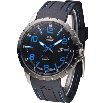 東方錶 ORIENT 明日之星時尚腕錶 FUNG3006B 黑x藍