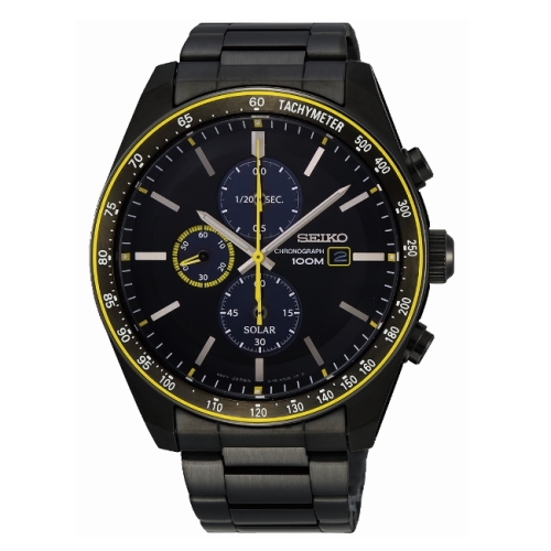 SEIKO Criteria 耀眼時刻三眼太陽能時尚腕錶/SSC729P1/V176-0AZ0SD