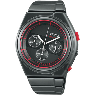 SEIKO精工 GIUGIARO DESIGN 聯名設計限量計時腕錶 7T12-0CD0R(SCED055J)