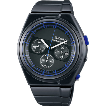 SEIKO精工 GIUGIARO DESIGN 聯名設計限量計時腕錶 7T12-0CG0B(SCED061J)