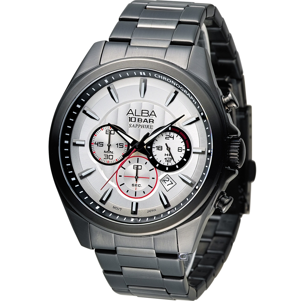 ALBA 雅柏 活力型男競速計時腕錶 VD53-X219SD AT3829X1
