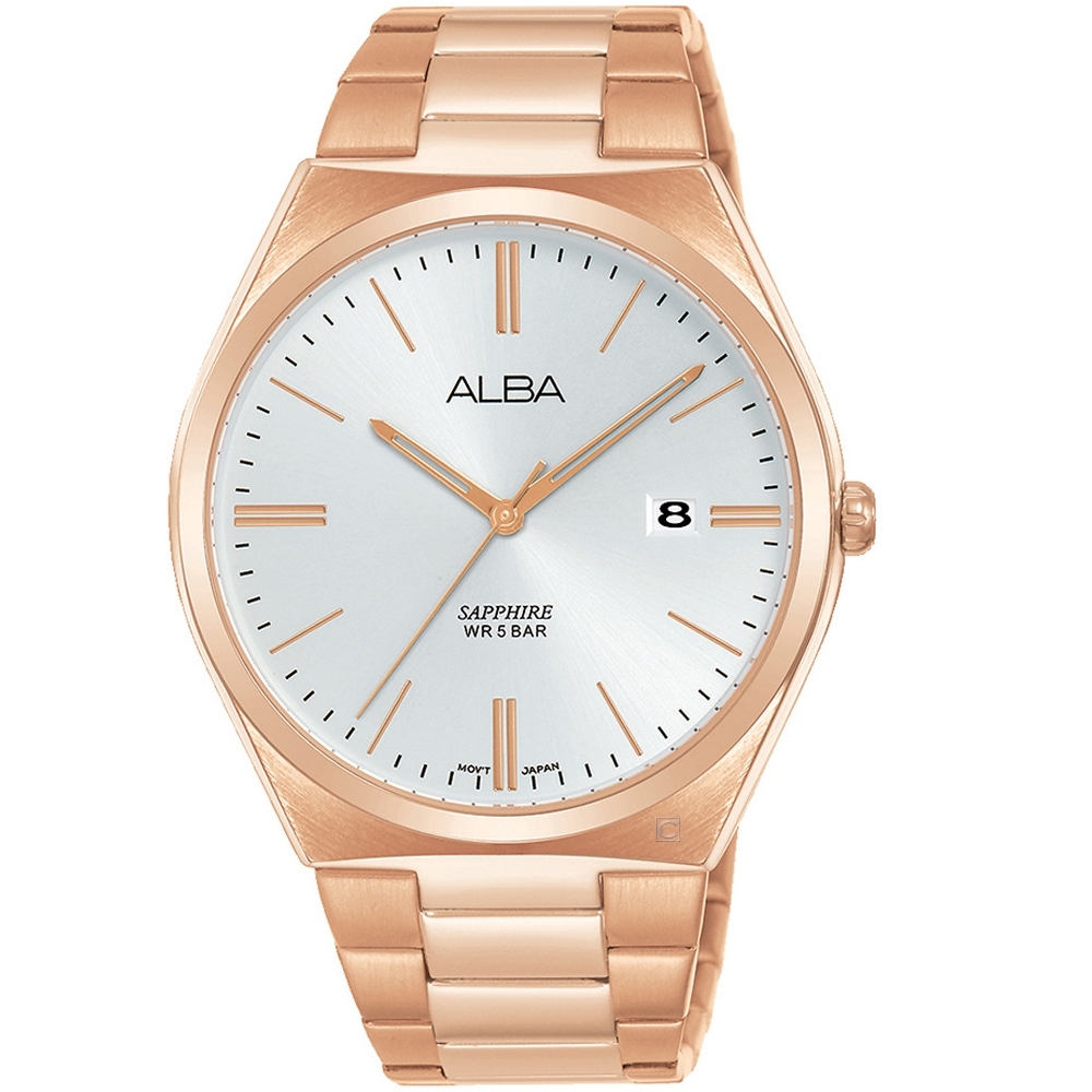 ALBA雅柏簡約時尚手錶 VJ42-X286K AS9J60X1 玫瑰金