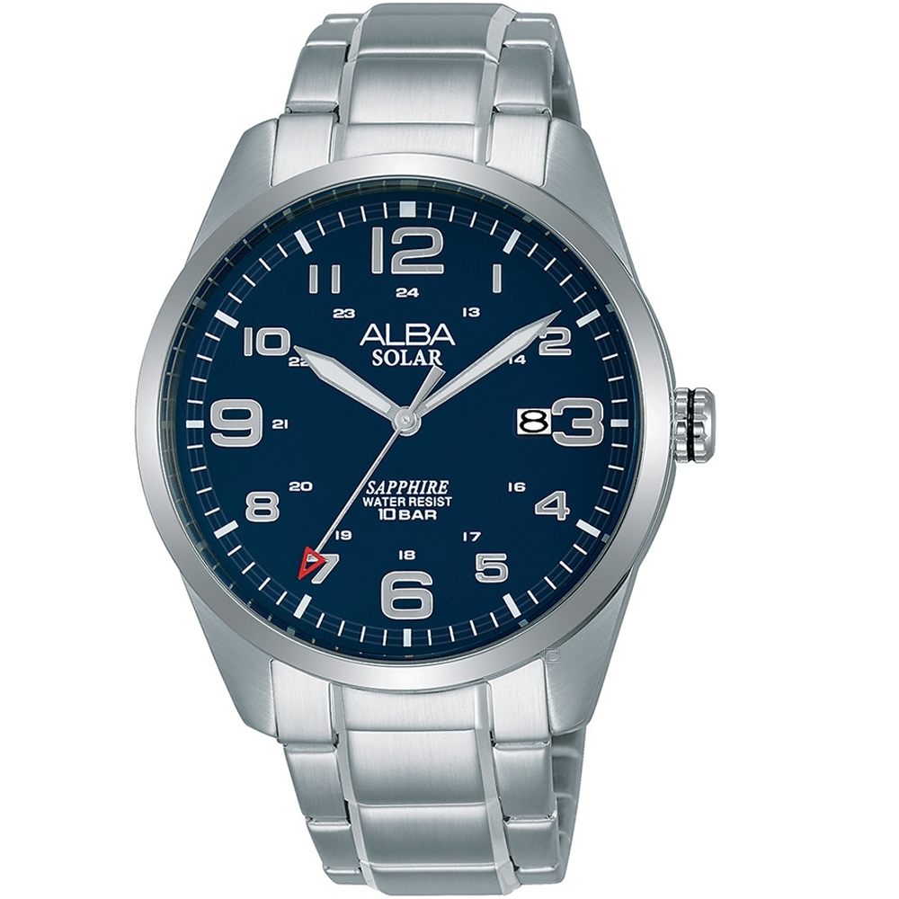 ALBA雅柏經典太陽能時尚手錶 AS32-X018B AX3003X1 藍