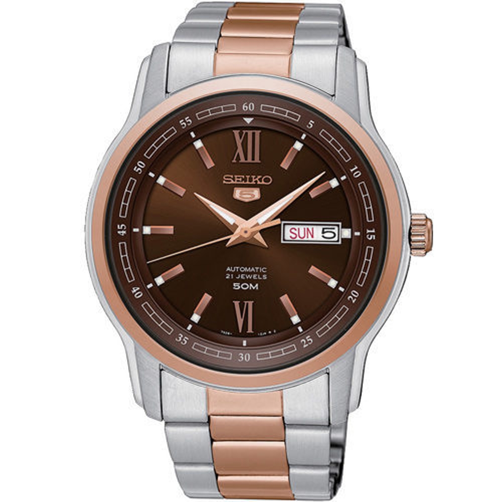 SEIKO精工/簡約5號羅馬造型機械腕錶/7S26-04T0KS SNKP18J1