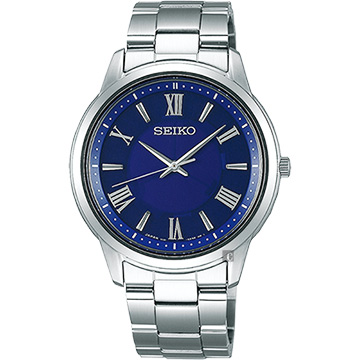 SEIKO 精工 SPIRIT 太陽能日系時尚手錶-藍x銀/38.8mm V131-0AG0B(SBPL009J)