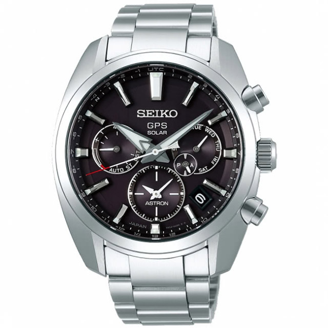 【SEIKO 精工】ASTRON 5X53雙時區太陽能手錶(5X53-0AJ0D SSH021J1 灰黑)