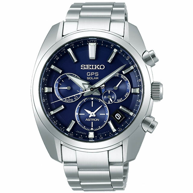 【SEIKO 精工】ASTRON 5X53雙時區太陽能手錶(5X53-0AJ0B SSH019J1 藍)