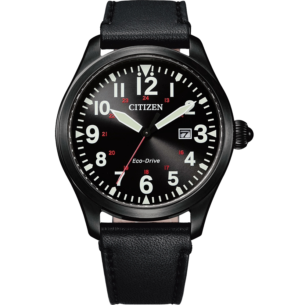 CITIZEN 飛行者三針光動能腕錶BM6835-23E
