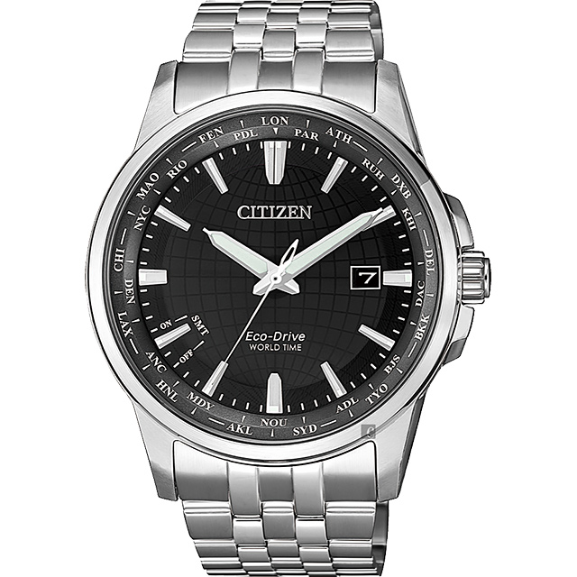 CITIZEN 星辰 限量光動能萬年曆手錶-黑x銀/41mm BX1001-89E
