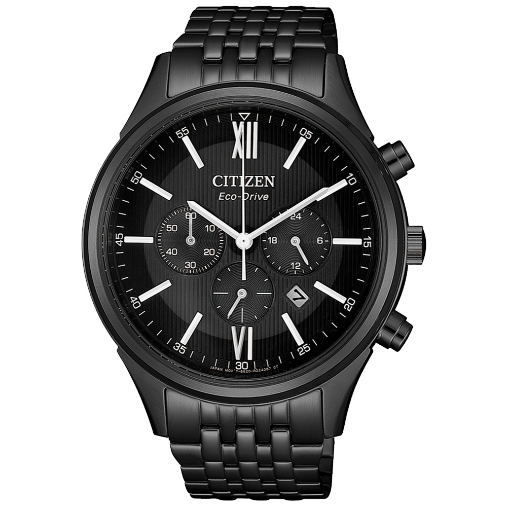 CITIZEN 超質感三眼計時光動能腕錶/CA4415-81E